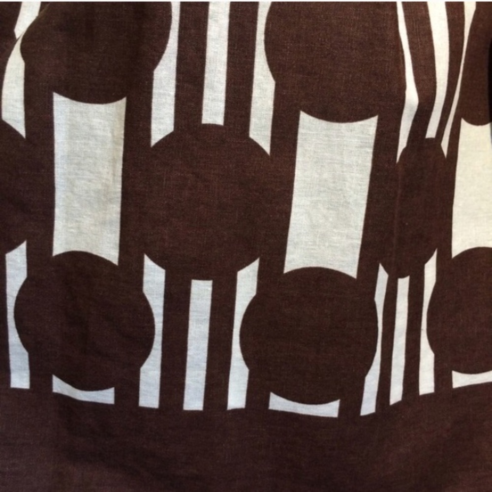 Eliza J Linen-Blend Mod Geo Print A-Line Dress - image 3